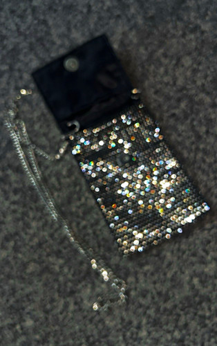 Primark black silver - black, studded