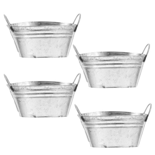 4pcs silver mini - silver, reusable