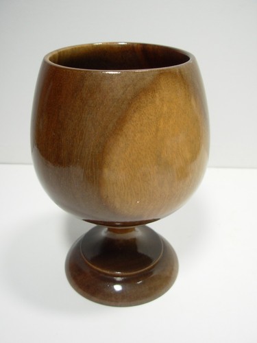 Turned wooden goblet no - goblet.,