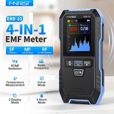 ERD-10 EMF Meter 4-In-1 Radiation Detector Magnetic & Electric Field Detector, R