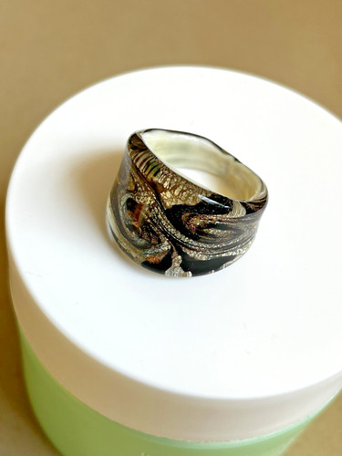 Murano ring domed swirl - ring,,