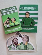 CELTIC FC PIN BADGE (2) & STICKERS (5)