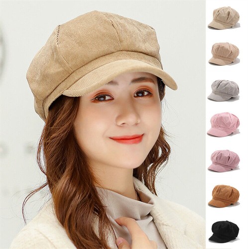 Peaked cap newsboy hat ladies - peaked,