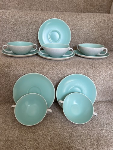 Poole pottery soup cups - poole,