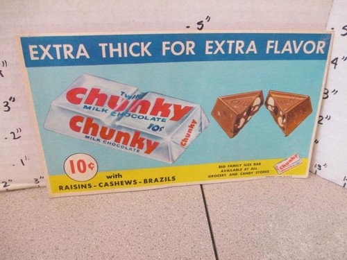 Chunky chocolate candy bar - chunky,