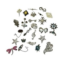 Job Lot 25 Vintage Silver Tone