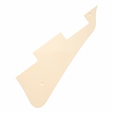 Hosco Les Paul 1 Ply Style Scratchplate/Pickguard with Bracket (Ivory)