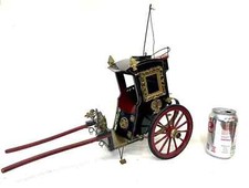 Vintage Model of Hansom Cab Horse-Drawn Carriage : Very Detailed