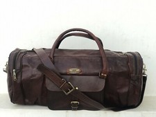 30" Leather Travel Men Luggage