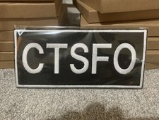 Custom Made Police CTSFO Morale Patch Plate Carrier Extra Large Tactical British