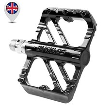 Mountain Bike Pedals Bicycle Flat Pedals Bearings Aluminum 9/16" Enduro Non-slip