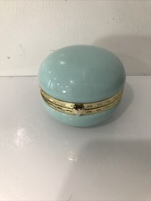 Blue Ceramic Trinket Box with