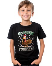 Go Pluck Yourself t-shirt - Funny and Feathered! Unisex Printed Design, 100% cot