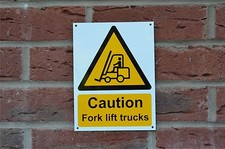 CAUTION FORK LIFT TRUCKS