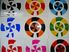 16 BOWLS STICKERS  CROWN GREEN