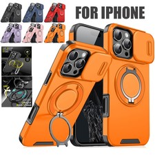 Heavy Duty Ring Cover Shockproof Case For iPhone 17 Pro Max Air 16 15 14 Pro Max