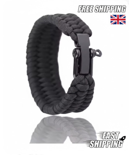 Survival paracord bracelet - paracord,