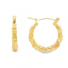 9ct yellow gold - yellow, hoop
