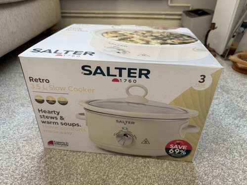 Salter retro slow cooker - 3.5l,