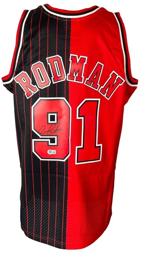 Dennis rodman signed chicago - signed,