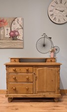 Antique Pine Vintage Sideboard