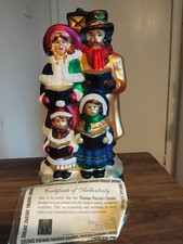 Thomas Pacconi Christmas Carol Singers  Glass Ornament