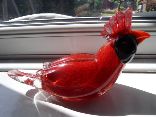 Murano style art glass red - murano,