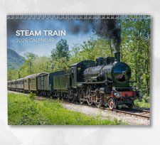 Steam train calendar 2026 - steam,