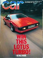 CAR MAGAZINE NOV-1981 - Lotus