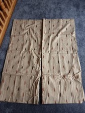  Curtains Lined Boyes 44"×54" Drop Beige Patterned