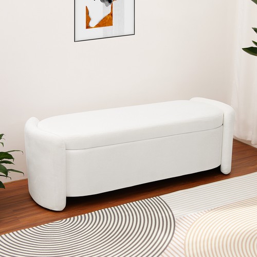 Long storage bench ottoman - long,