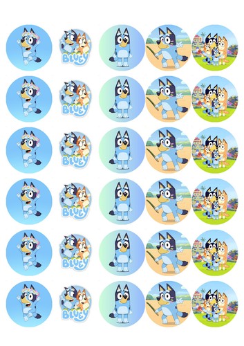Bluey edible cupcake - 30,