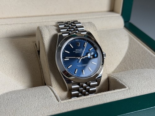Rolex datejust 126300 blue - rolex, 41