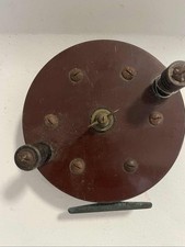 Vintage Ocean City Bait Casting Fishing Reel Red Brown Bakelite