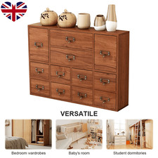 12-Drawer Wooden Cabinet