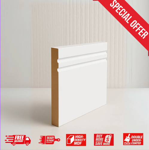 Two groove mdf skirting - skirting, board