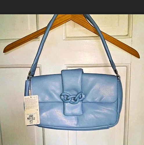 Small light blue shoulder bag - small,
