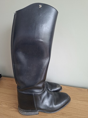Black leather petrie dressage - black,