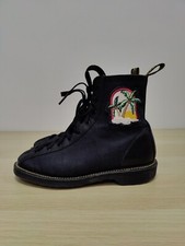 Dr Martens Agyness Deyn Patchwork Palm Tree Rose Fabric Rare Boots Size Uk 4