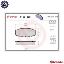 BRAKE PAD SET DISC BRAKE P 23