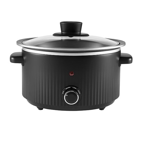 Black textured slow - black, cooker