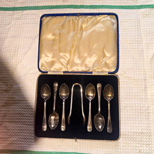 7pc silver tone spoon - silver, set