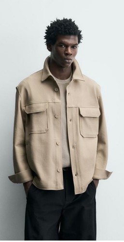 Zara men beige padded - men’s,