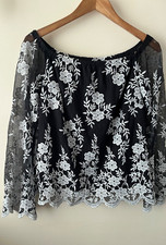 Lipsy Top Size 10 Black