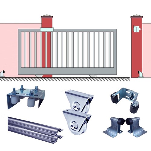 Premium sliding gate kit with - sliding,