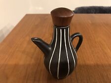 Possibly Tigo ware Denby Tibor Reich 1950s Mustar pattern oil or vinegar bottle