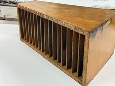 ANTIQUE LETTERPRESS - JOYCE PRINTERS LEADS CABINET - SMALL ANGLED