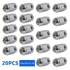 20X Alloy Wheel Nuts Silver