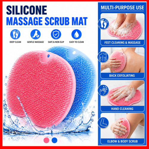 Silicone shower foot scrubber - foot,