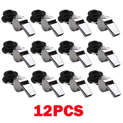 12pcs metal whistle referee - metal,